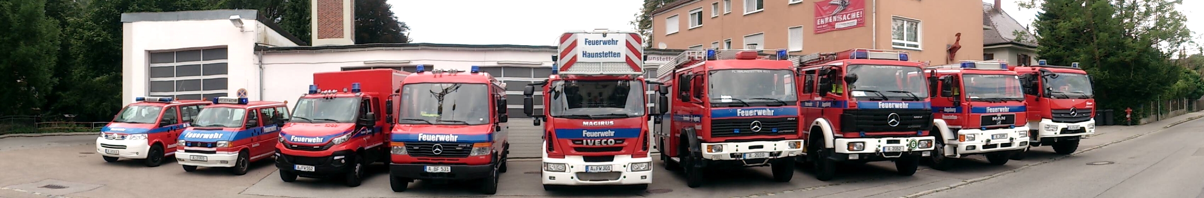 Fuhrpark Feuerwehr Haunstetten - Banner
